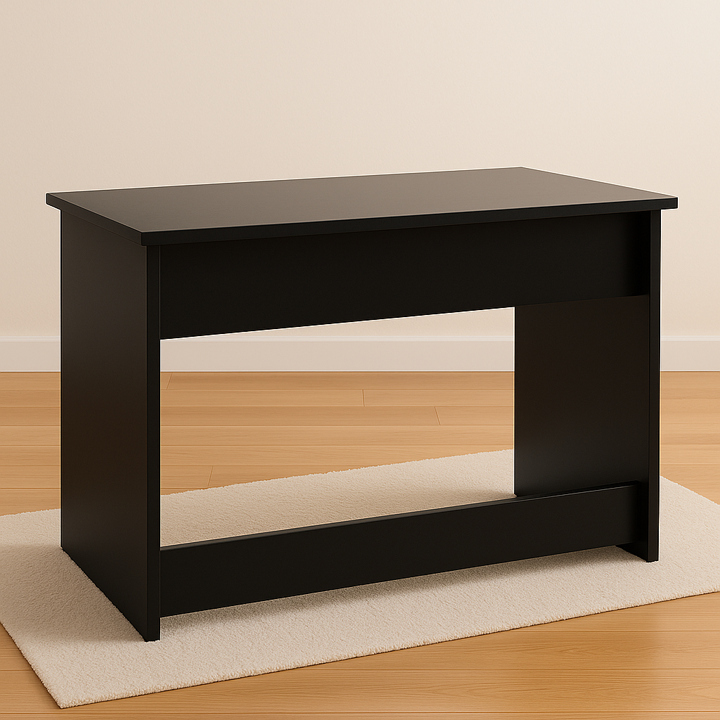 Indianarmar Compact Study Table for Home & Office | Engineered Wood Desk with Minimalist Design – Ideal for Students, Professionals & Work-from-Home Setups (Black Finish)