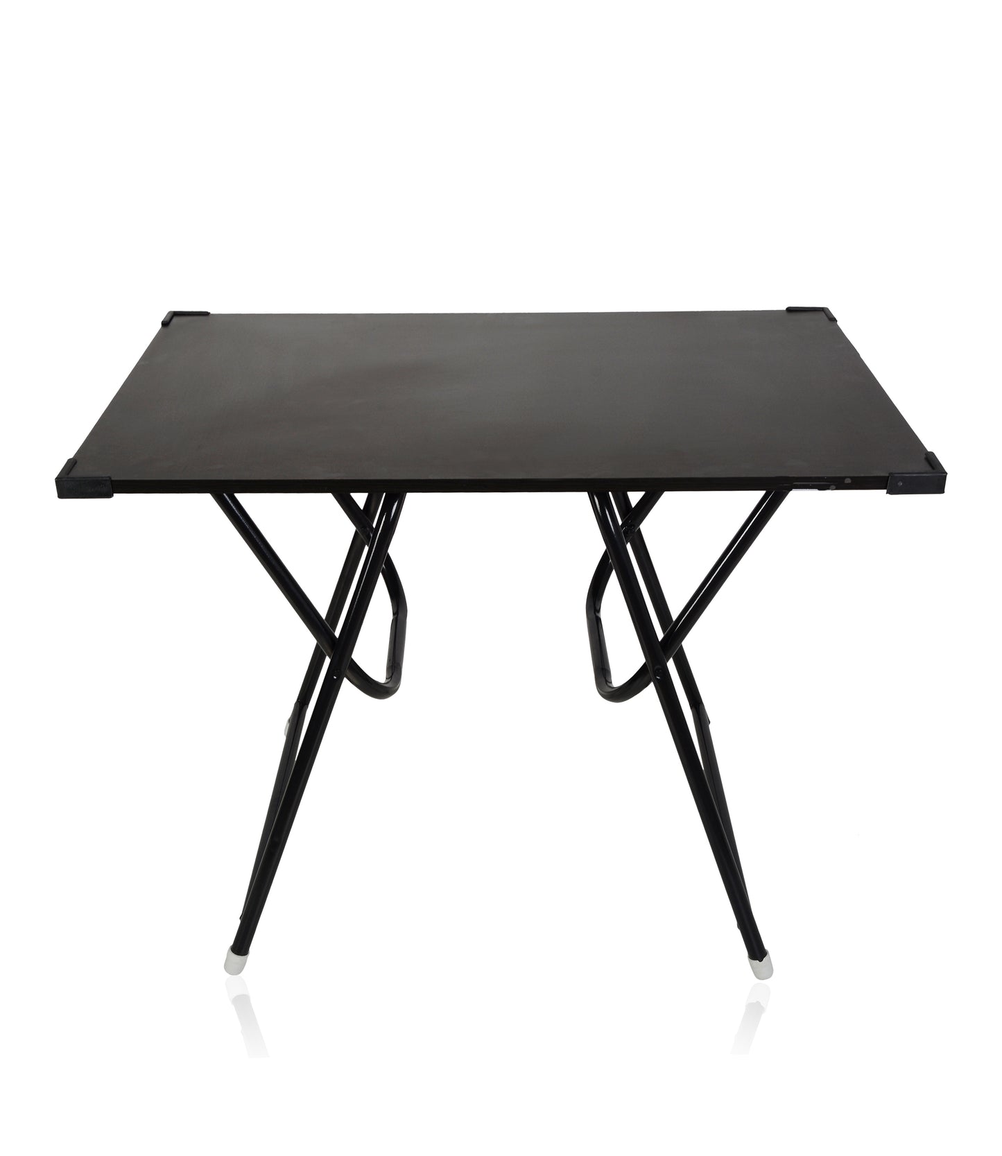 Indianarmar Multipurpose Study & Laptop Table for Work from Home – Engineered Wood Top, Portable Design, Black Plywood Surface, Powder-Coated Metal Legs, Compact Desk for Office & Home Use