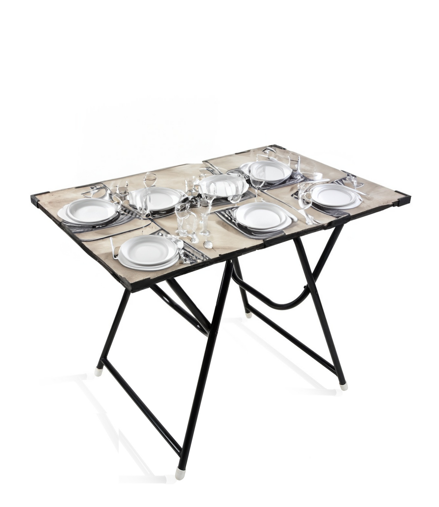 Indian Armar Engineered Wood 2 Seater Dining Table – Compact & Stylish for Modern Homes (White)