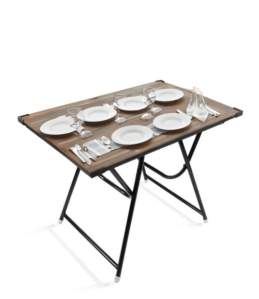 Indian Armar Engineered Wood 2 Seater Dining Table – Compact & Stylish for Modern Homes (Brown)