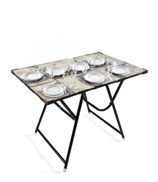 Indian Armar Engineered Wood 2 Seater Dining Table – Compact & Stylish for Modern Homes (White)